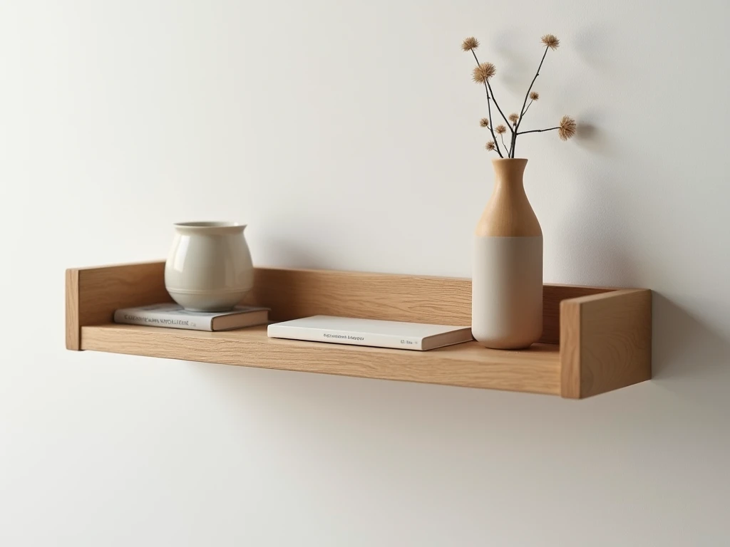 Minimalist Oak Miniature Shelf